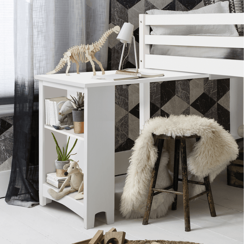 Bookshelf with deals pull out desk