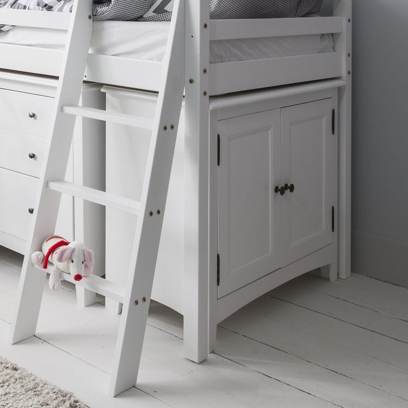 Moro Sleepstation with Chest of Drawers, Cabinet & Oliver Desk in Classic White