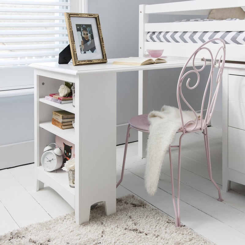 Moro Sleepstation with Chest of Drawers, Cabinet & Desk in Classic White