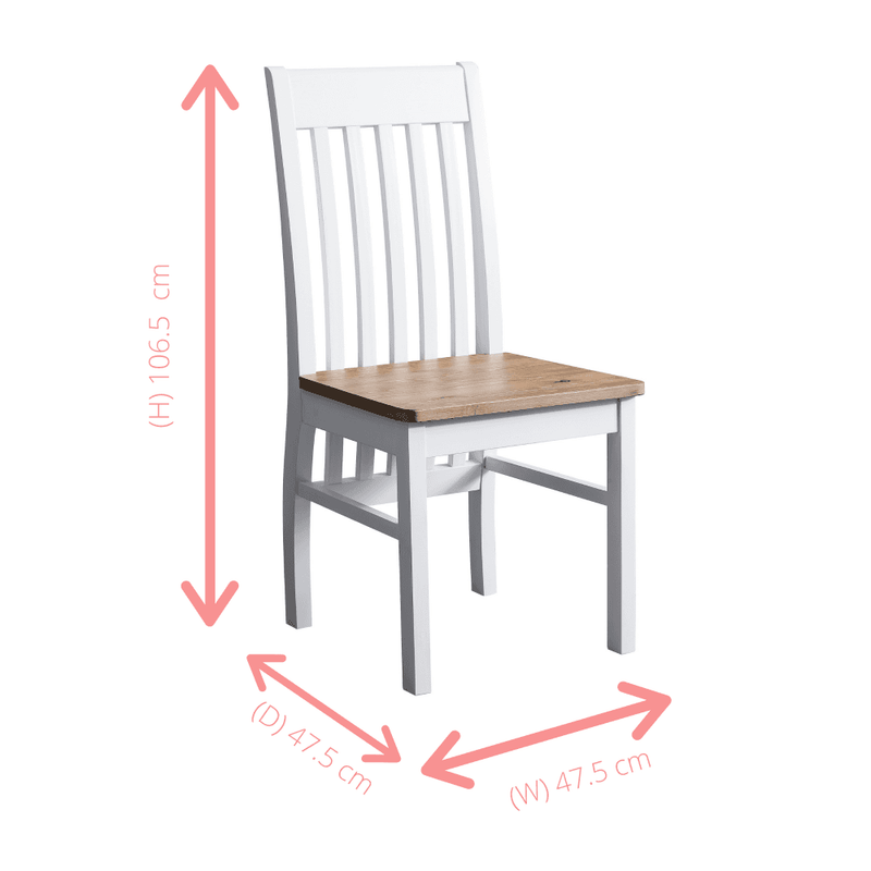 White online single chair