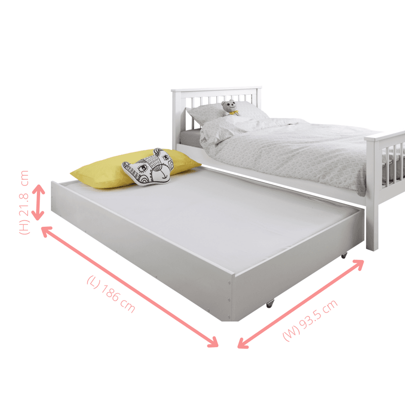 Olaf Pull out Trundle in White Noa Nani