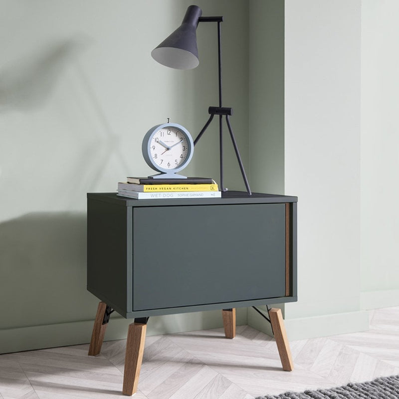 Otto Bedside Table in Grey