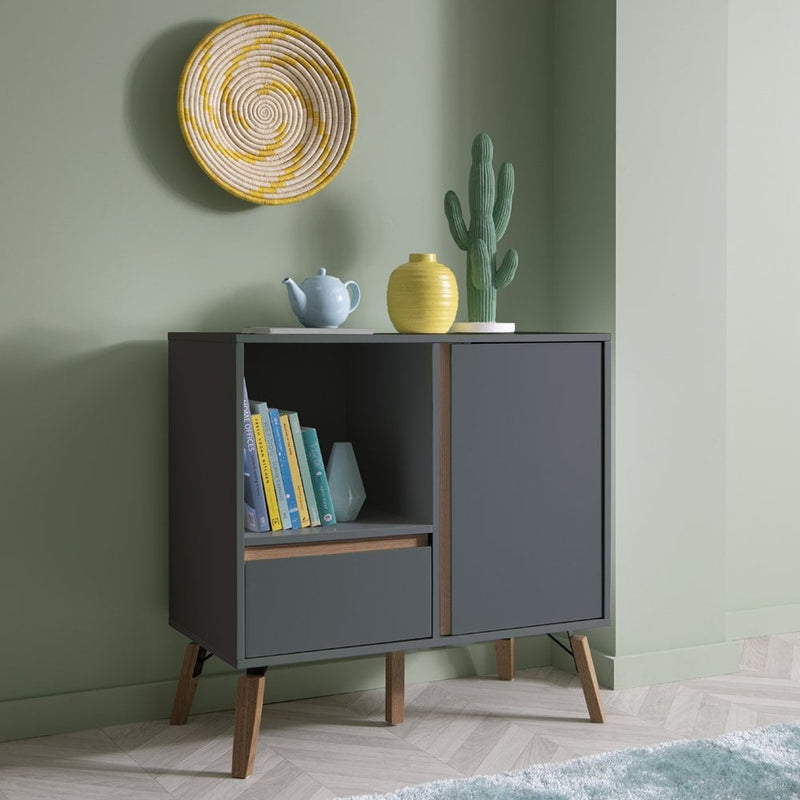 Otto Sideboard Small with Drawer in Grey