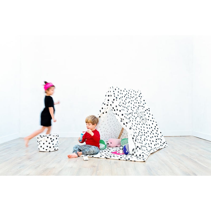 Playtent with Black Polka Dot Design