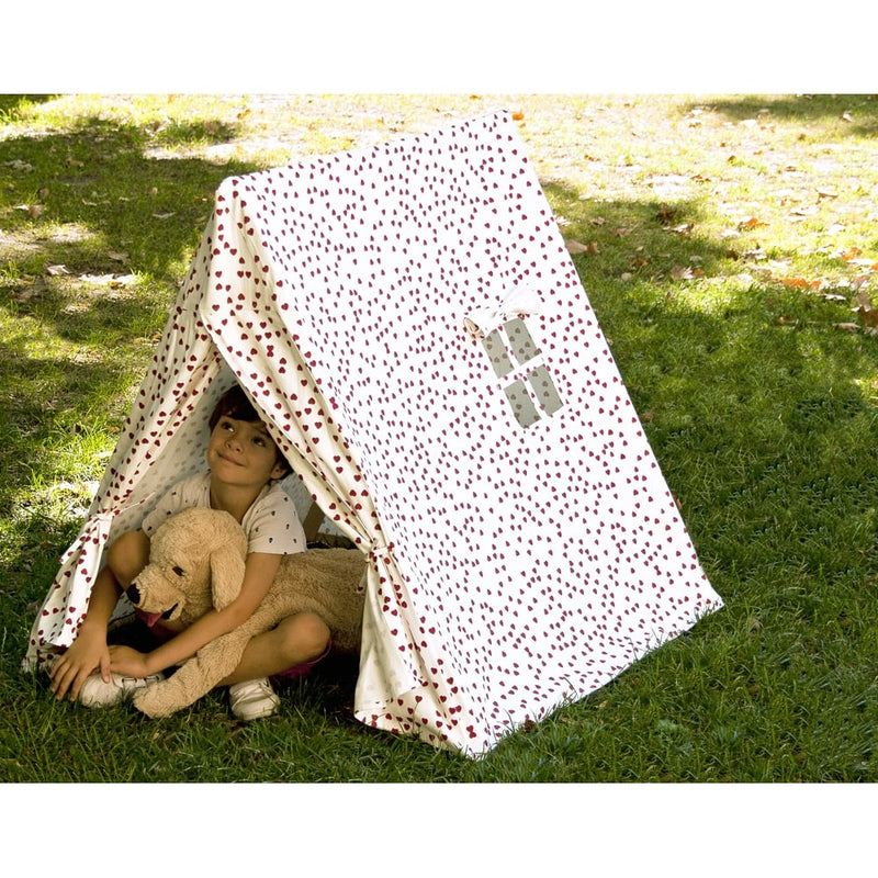 Playtent with Fuschia Hearts Design