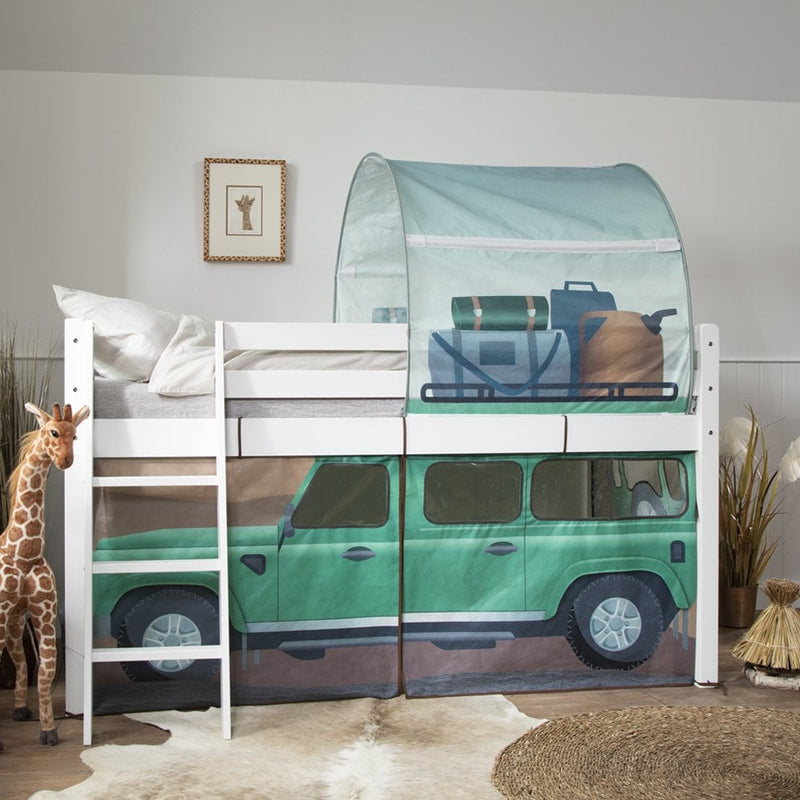 Safari Overland Off Road Tent & Tunnel for Midsleeper Cabin Bed