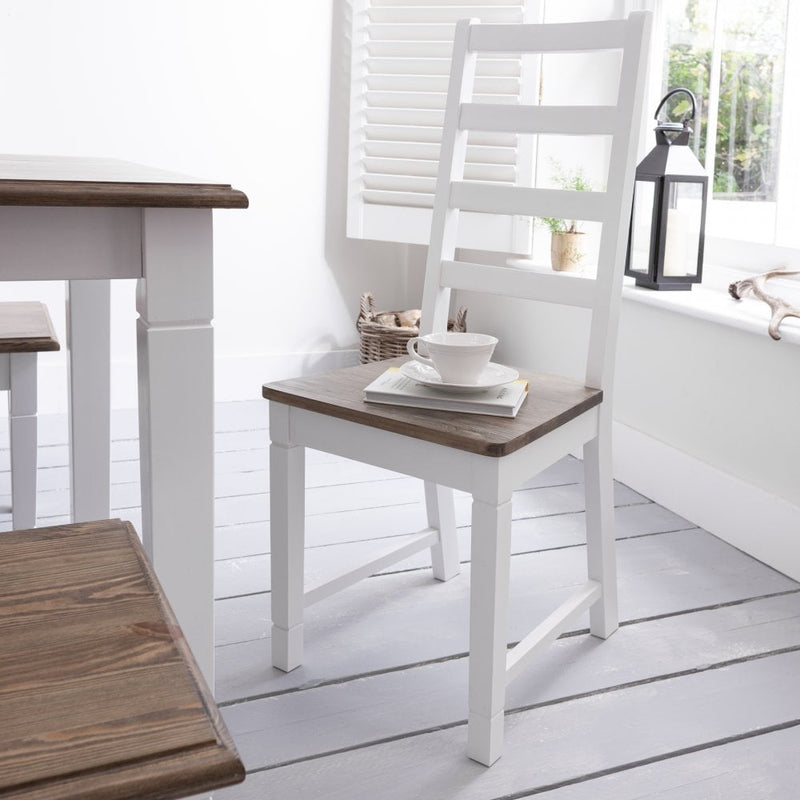 Canterbury Single Dining Chair in White