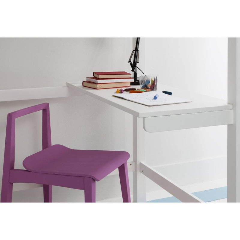 Skole Desk for High Sleeper Bed in Classic White
