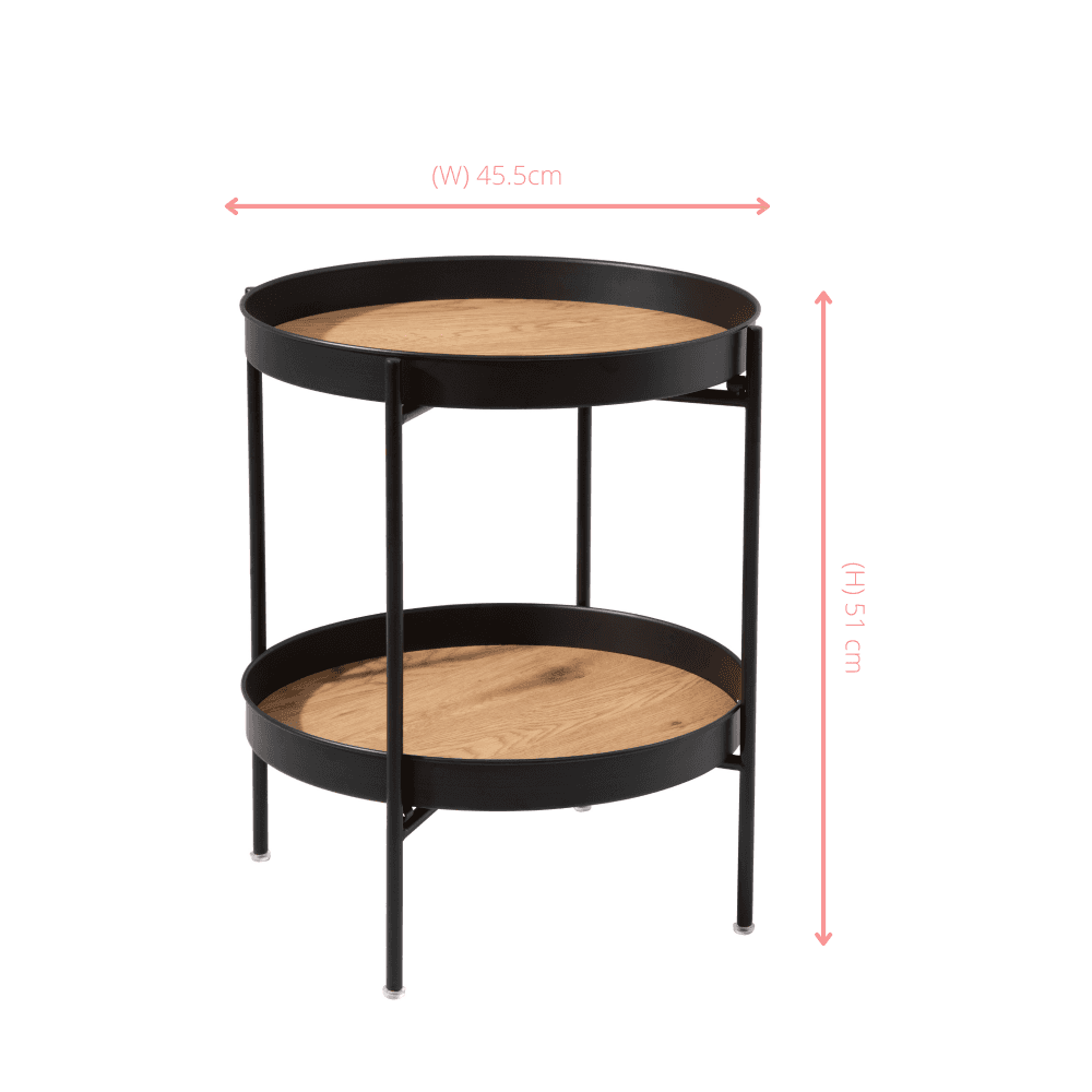 Solna Large Side Table in Solid Black Noa & Nani