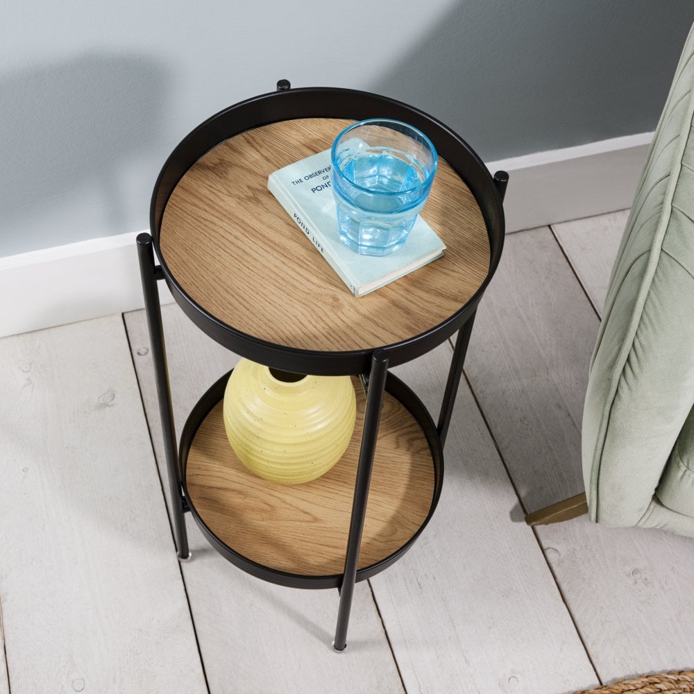 Solna Small Side Table in Solid Black Noa & Nani
