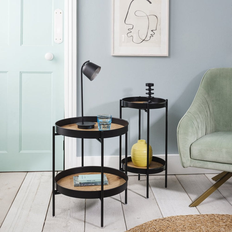 Solna Small Side Table in Black