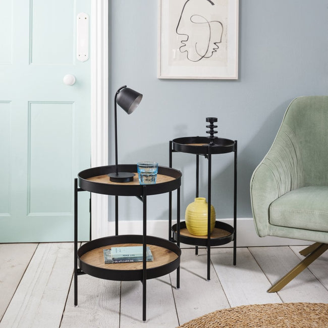 Solna Small Side Table in Solid Black Noa & Nani