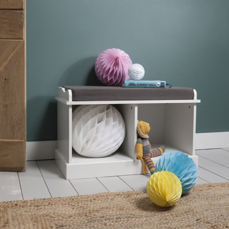 Stockholm Storage Bench in Classic White