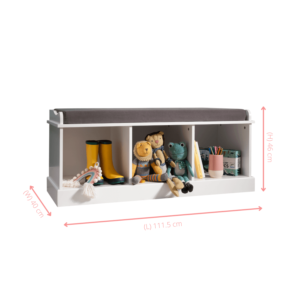 3 cube online entryway storage bench