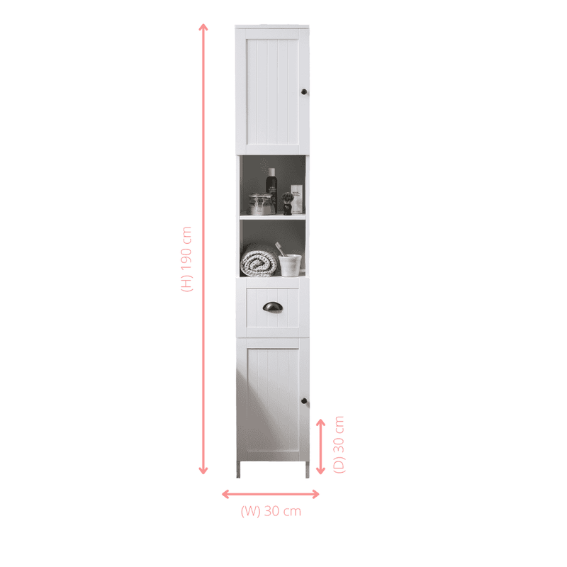 Stow Tallboy Bathroom Cabinet Hallway Storage Unit Noa Nani