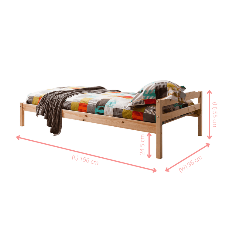 Ikea pine single top bed