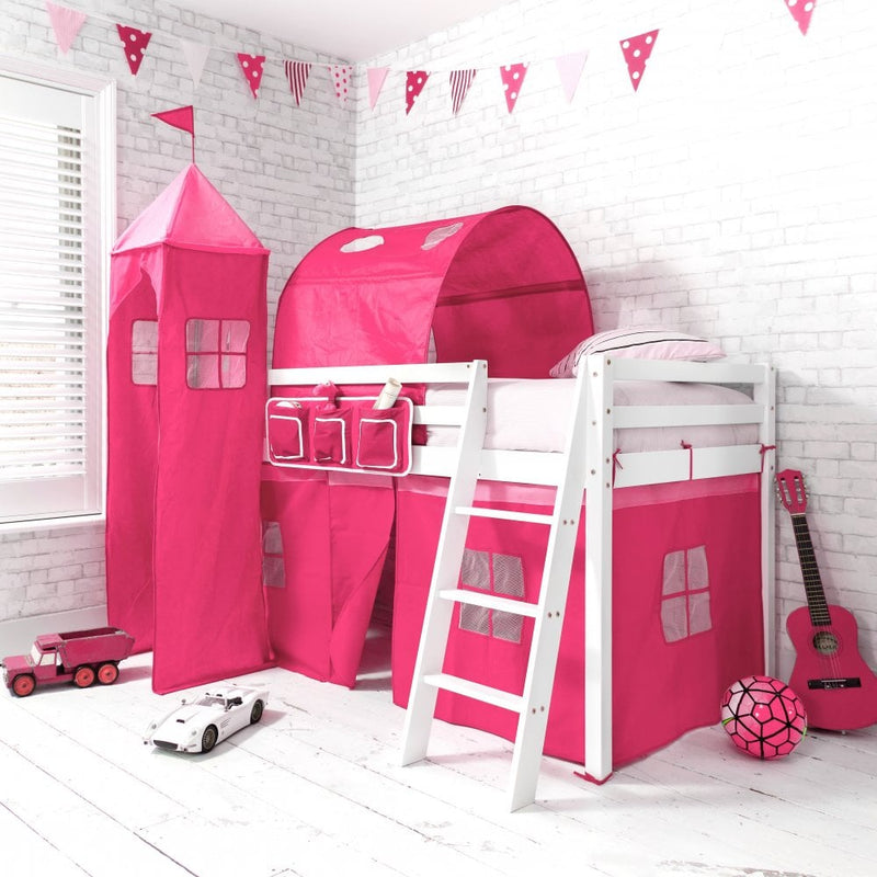 Tent, Tower & Tunnel for Midsleeper Cabin Bed in Pink