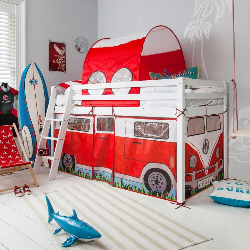 Tent & Tunnel for Midsleeper Cabin Bed in Campervan Design