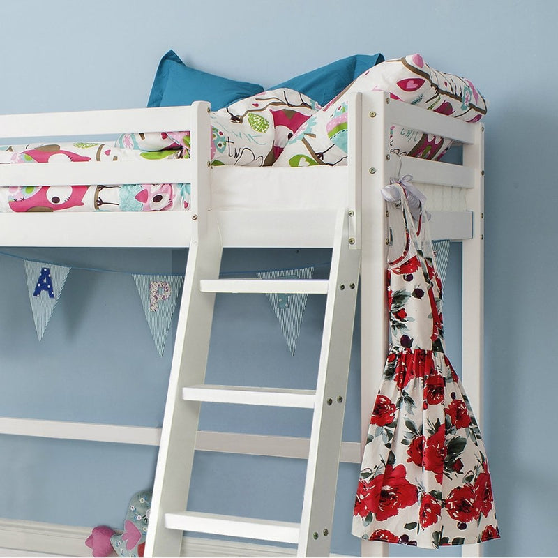 Texas High Sleeper Cabin Bed in Classic White
