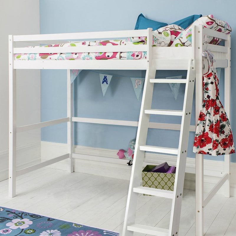 Texas High Sleeper Cabin Bed in Classic White