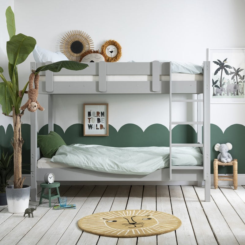 Una Bunk Bed Contemporary in Silk Grey
