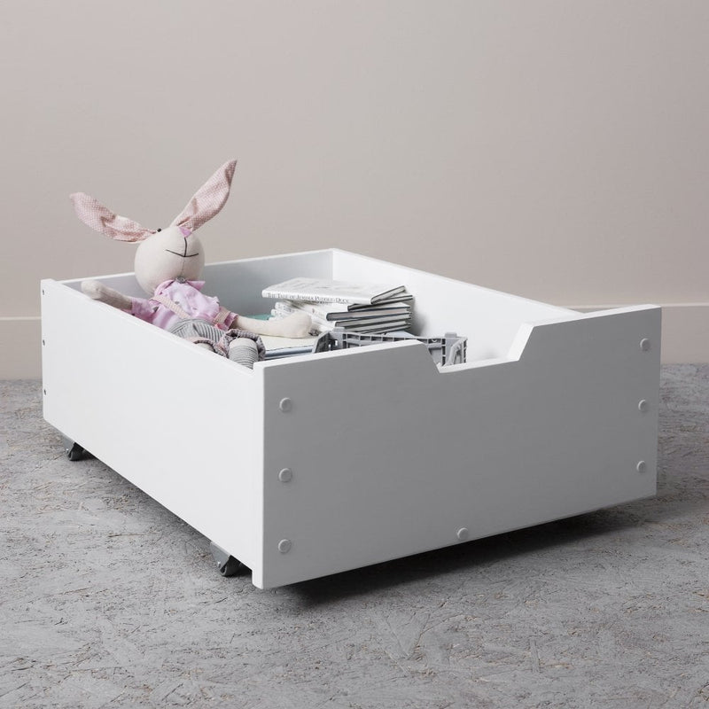 Under Drawer Trundle in Solid White