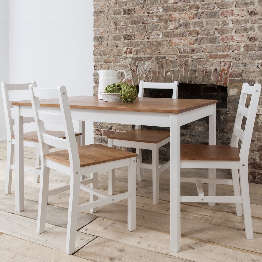 Annika Dining Table With 4 Chairs In Natural White Noa Nani