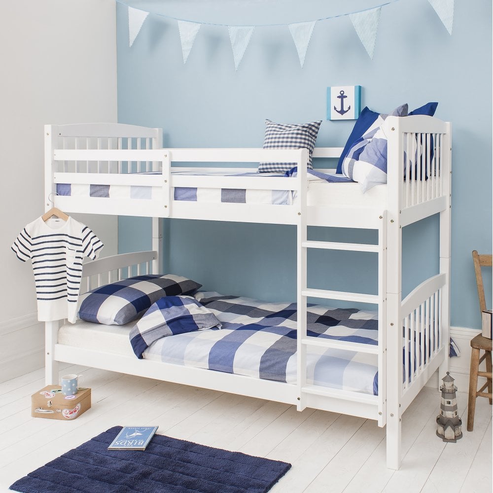 Brighton Single Bunk Bed in White Nöa & Nani