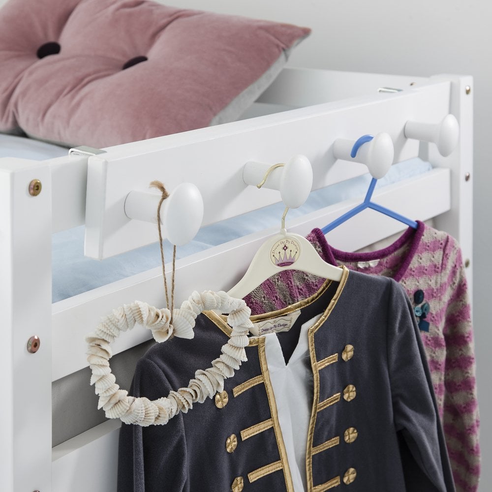 Coat Hook Peg in White for Bunk and Cabin Beds Nöa & Nani