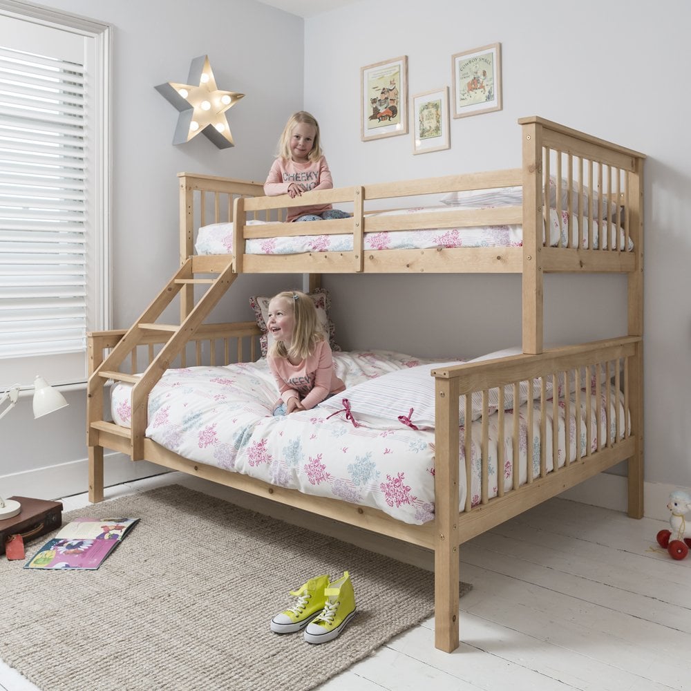 Hannah Triple Bunk Bed in Natural Nöa &amp; Nani