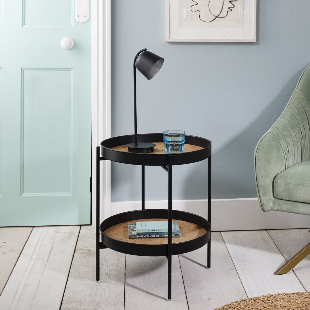 Solna Large Side Table in Solid Black Nöa & Nani