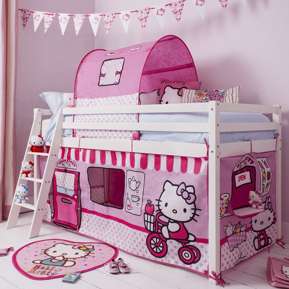 Pijnstiller voorbeeld grens Tent for Midsleeper Cabin Bed in Hello Kitty Design