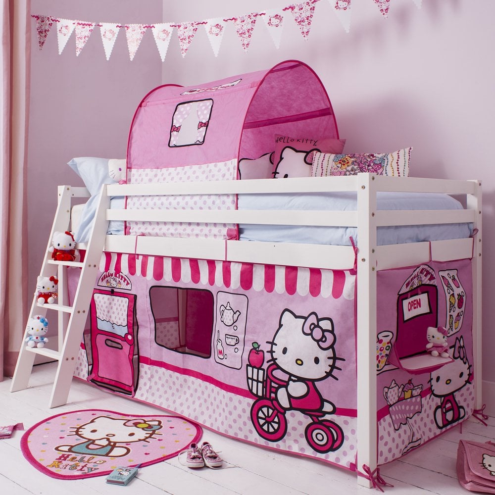  Tent  for Midsleeper Cabin Bed in Hello  Kitty  Design 